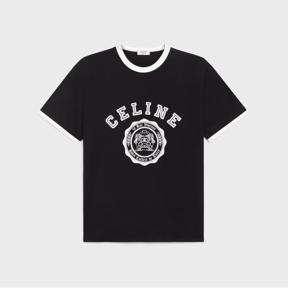 CELINE BLASON LOOSE T-SHIRT IN COTTON JERSEY